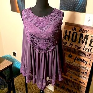 Nice Purple Flared Top
